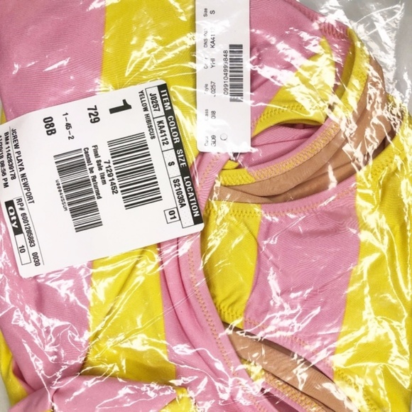 J. Crew One Piece Swimsuit Stripe Scoopback S(E13) - Picture 4 of 4